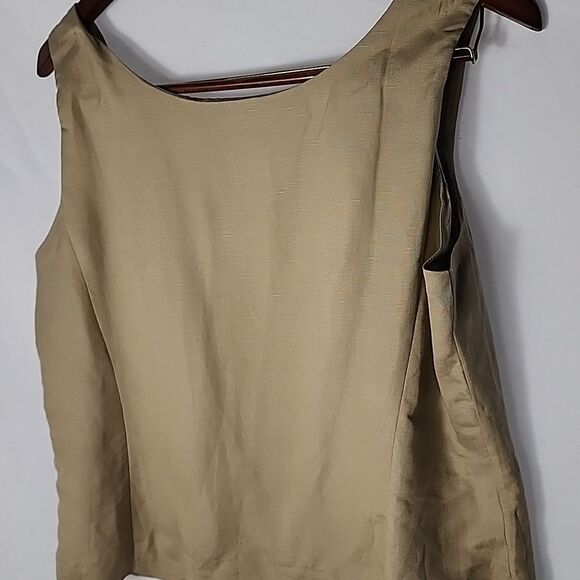 Linen Blend 2 Piece Summer Neutral Embroidered Blazer/Jacket Size 16 - Picture 5 of 9